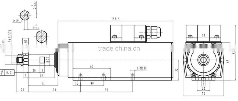 700/750w sealingside edge trimming machine motor /trimming motor