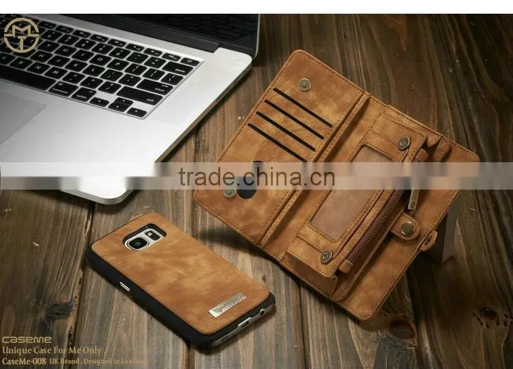 Newest classical design leather case for samsung galaxy s7, soft leather phone case for samsung s7