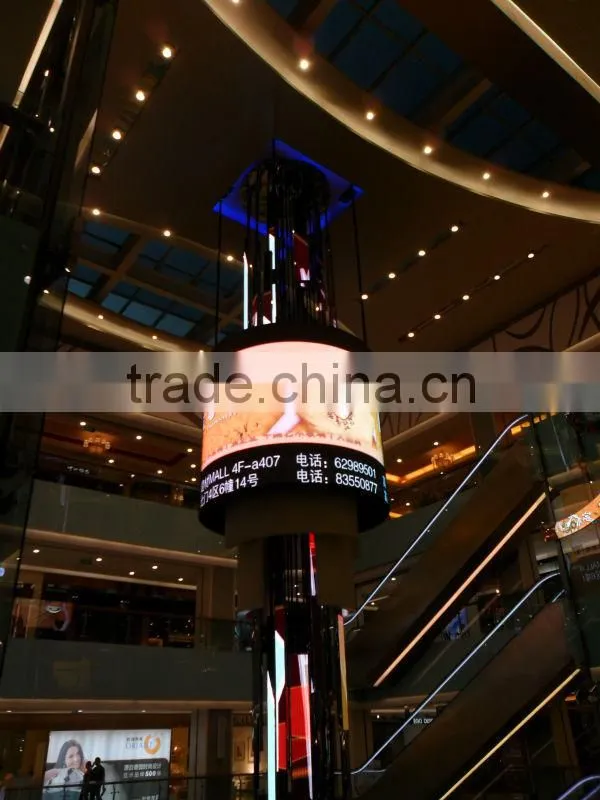 P6 column curve indoor full color decoration electron led display screen