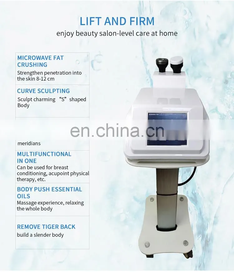 RF Vacuum Microwave Fat Crushing Body Shaping Instrument Cellulite Reduction Cupping Therapy Weight Loss Body Slimming Machine