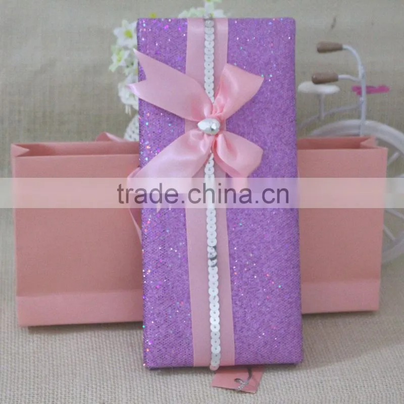 2016 New Product Glitter Fancy Greeting Wedding Cards