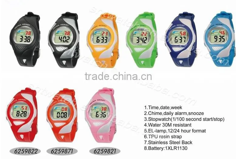 SNT-LR625 hot sale stylish digital watch with PU band