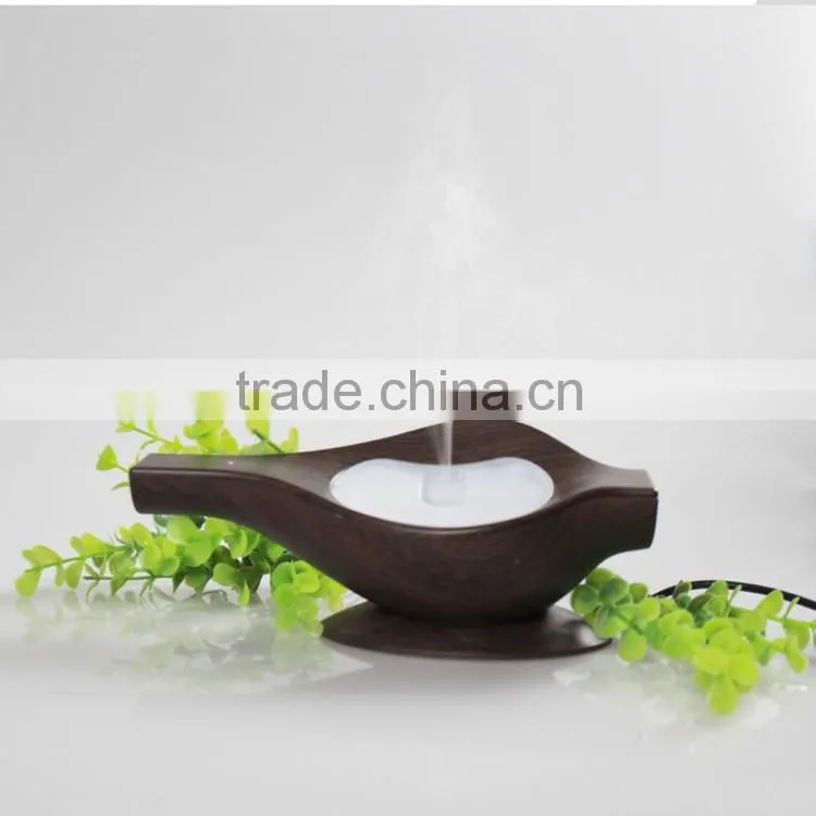 Home Air Humidifier Aromatherapy Essential Oil Diffuser 50ML (wood grain)