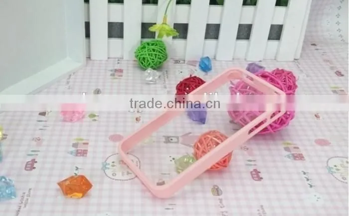 transparent back of waterproof phone case for iphone5