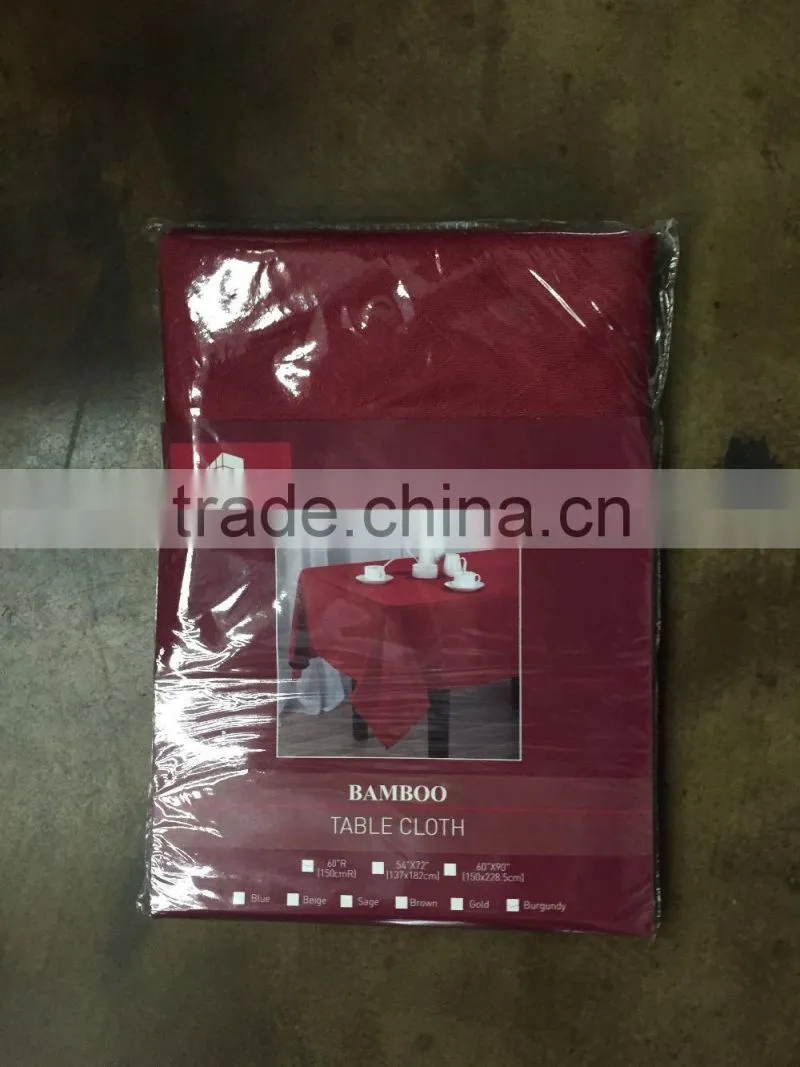 Solid Bamboo Table Cloth