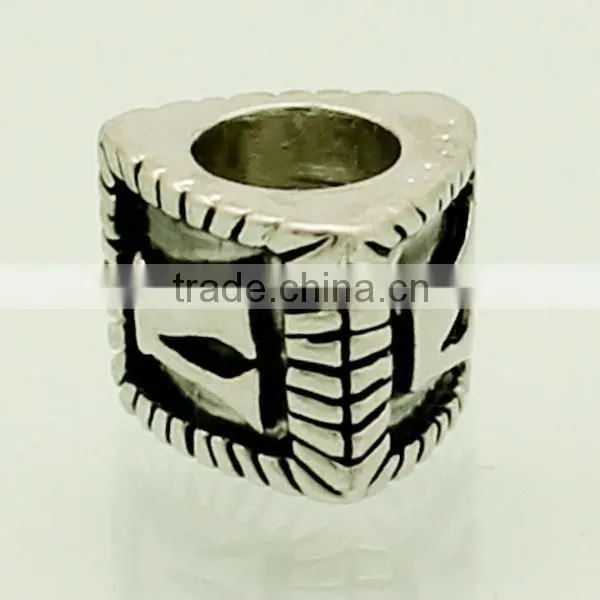 Cheap stainless steel jewelry metal alphabet letter beads
