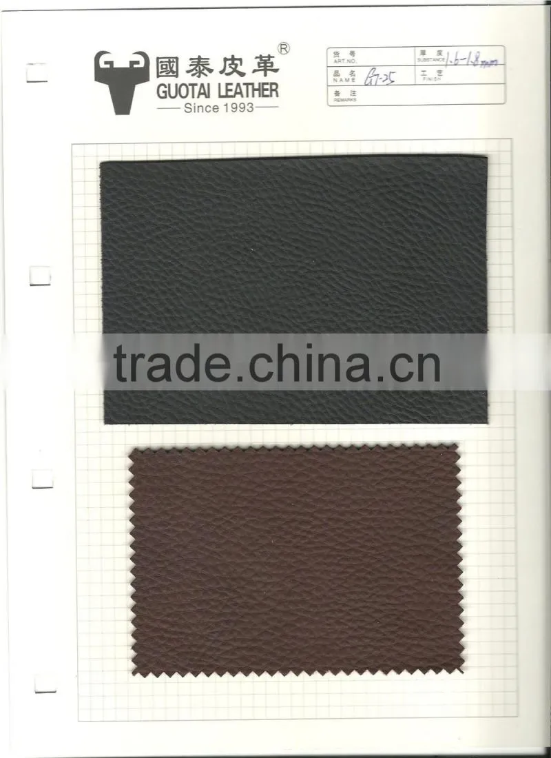 Genuine cow barton print leather for shoes & bags