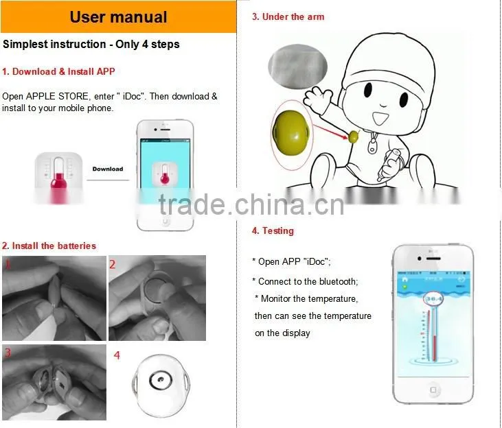 Medical health electronics bluetooth monitor baby