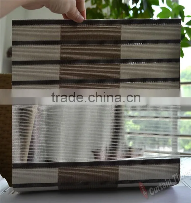 2016 wholesale factory drape window / zebra blind / horizontal roller blind