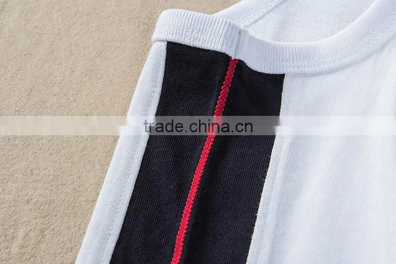 Hot sale fashion tank tops in bulk/stringer tank top wholesale/blank gym mens stringer singlet wholesale