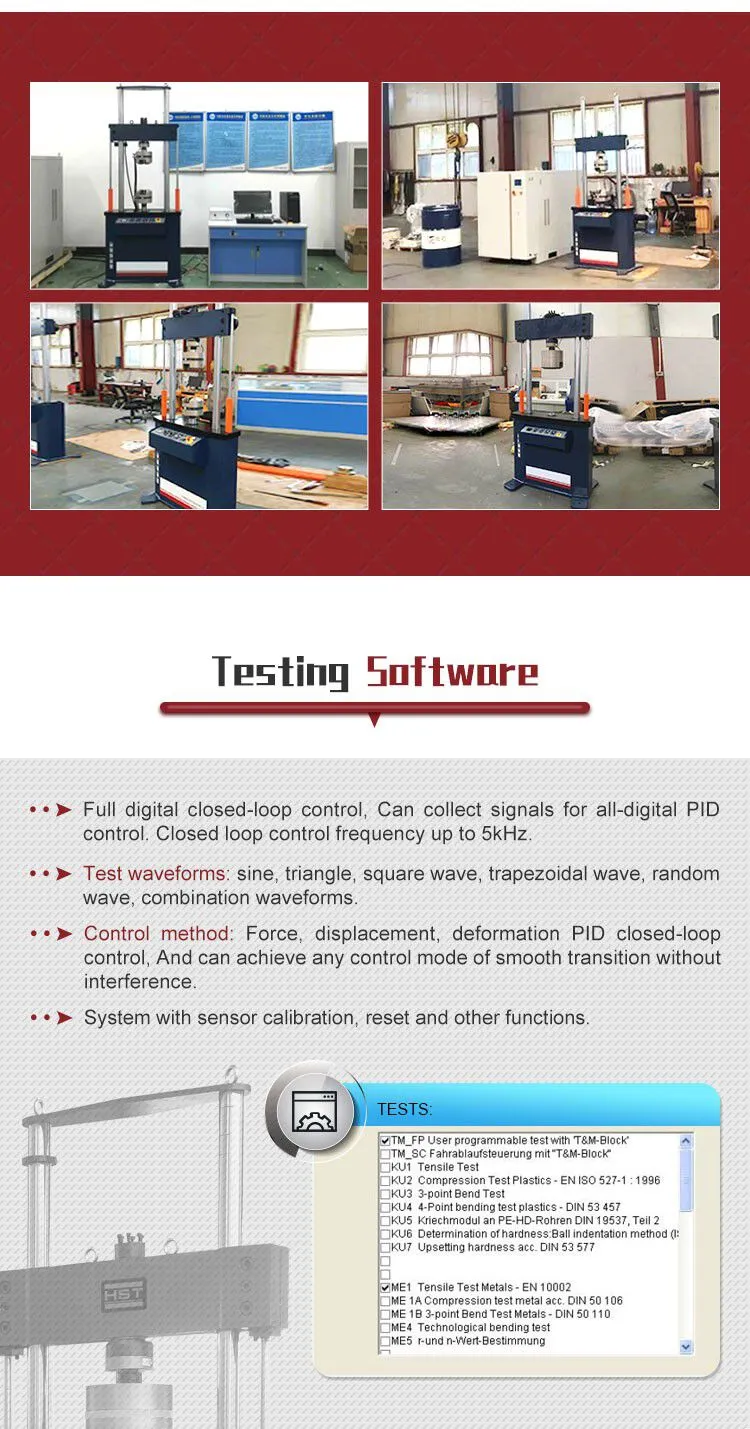 HST-EFT20A Electronic Dynamic Static Fatigue Testing Equipment High Quality Machine for Evaluating Material's Endurance