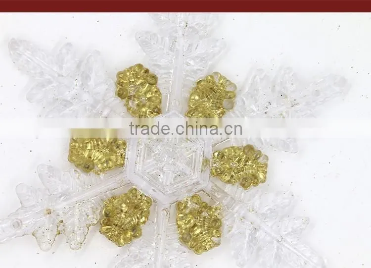 Christmas Ornament Natal Christmas Tree Snowflakes Decoration Navidad Clear Acrylic Christmas Tree Ornament