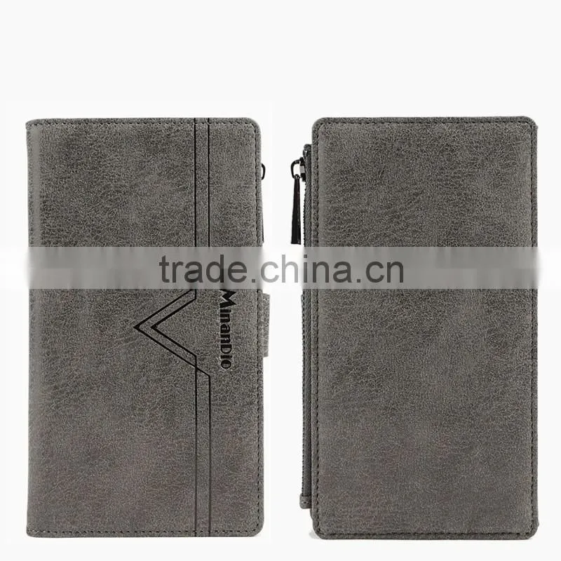 Minandio Wholesale Price Real or PU Leather Phone Case Custom Cell Phone Credit Card Holder