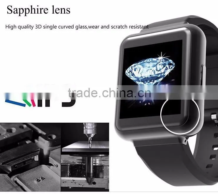 2016 New Android Smart Watch with 3G Sim Card Support 1GB 8GB Memory Wifi GPS Built-in