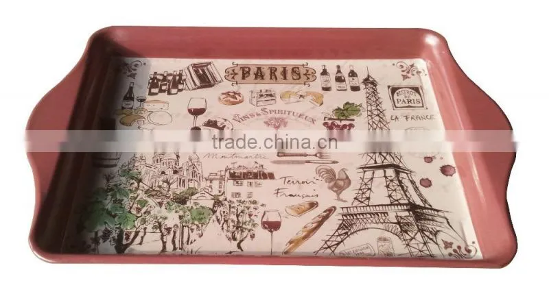 CMYK home application tin serving tray