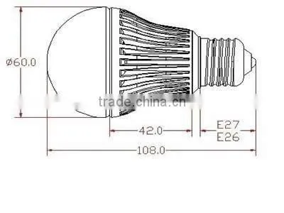 6W Dimmer Led lamp/energy saver