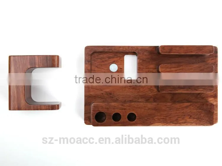 Newest multifunction wood stand for apple watch,for apple watch wood charging stand