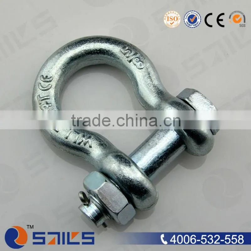 trawling adjustable steel lifting chain key pin shackle