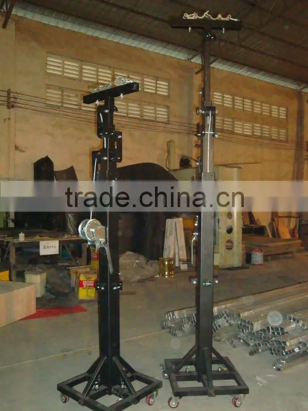 Elevator tower use for hanging lighting and lighting truss