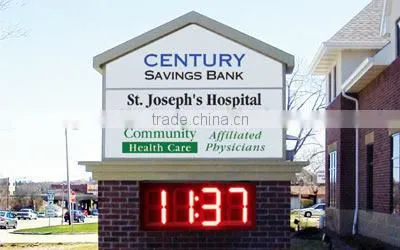 China wholesale competitive price temperature and GPS LED Clock with 2 years warranty