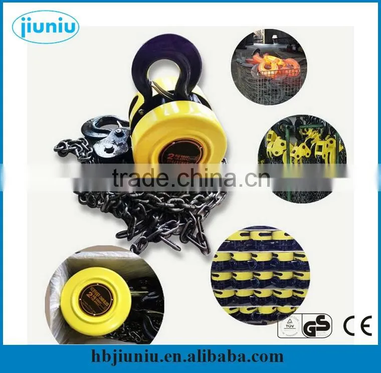 2016 new high quality hsz-a type 2 ton 6 meter chain block