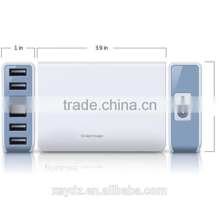 Bank Transfer Available 6.5A 6 Port Cheap Wall USB Charger for iPhone 5/6