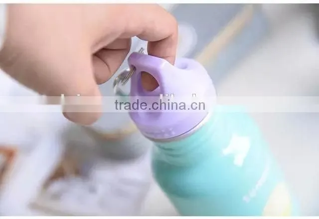 small size mini cartoon print aluminum water bottle