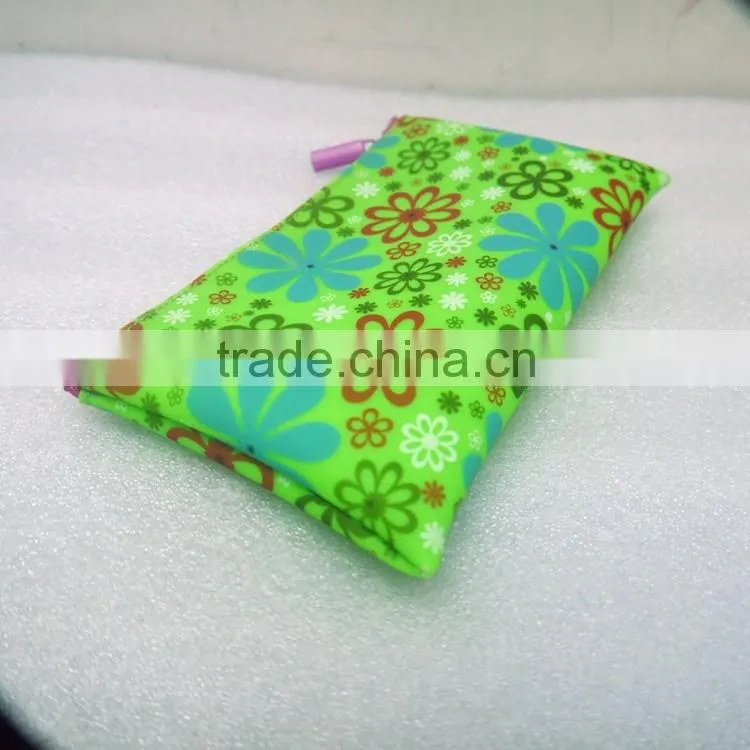 Cheap top zip lock plastic customized printed PVC pencil case for kids