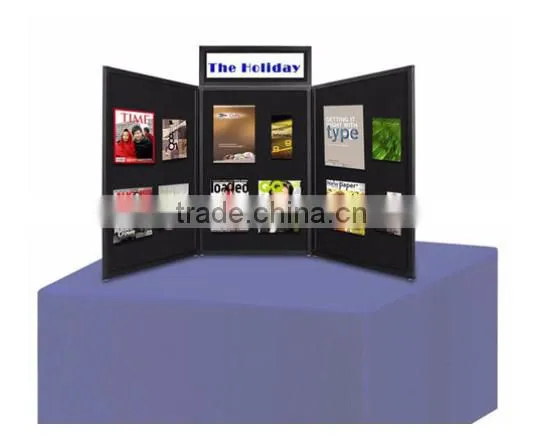 custom advertising metal stand display rack tradeshow