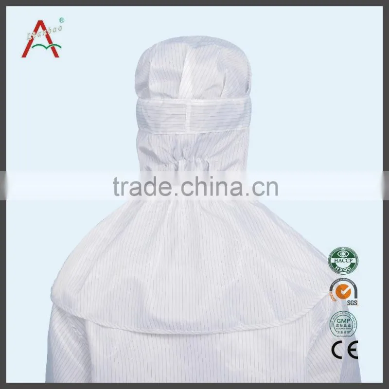 100% polyester antistatic fabric food pharmaceutical industry worker flat cap