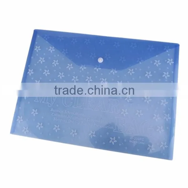 2015 China Supplier Wholesale Cheap Custom Plastic File Bag, File Pocket, Document Bag