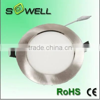 12W plastic+aluminum material IP44 CE/RoHS/SASO electroplating LED panel lights