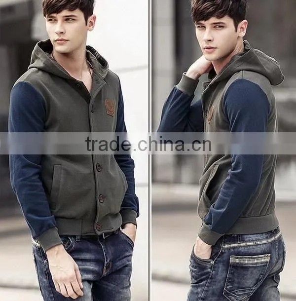 Fashionable stylish warm korea winter men coat model