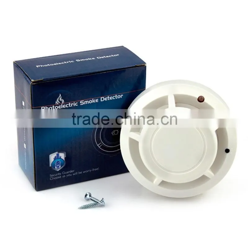 Universal popular used battery powered 3 ways of alarm Independent Wireless Home Smoke Detector for alarm system