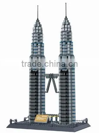 Model Famous Building Block interlocking building block