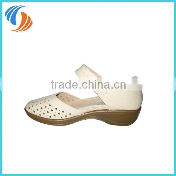 Women White Small Holes Casual Flats Loafers Shoes PU Leather Shoes