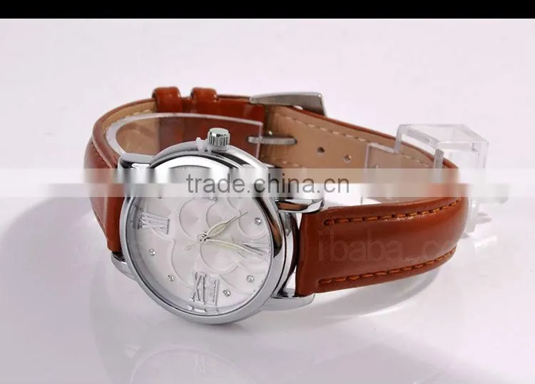 Leather Strap Women Wrist Watch Gift