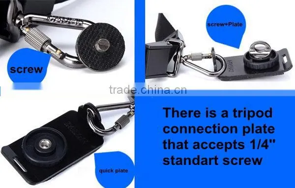 Anti-slip Rapid Neoprene Quick Sling Black Belt Neck Strap for Camera