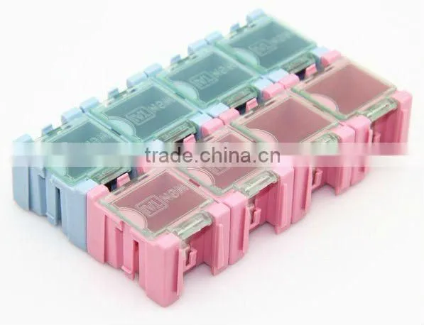 Flexible combinatio semi-transparent cover component storage box / Small parts storage cabinet