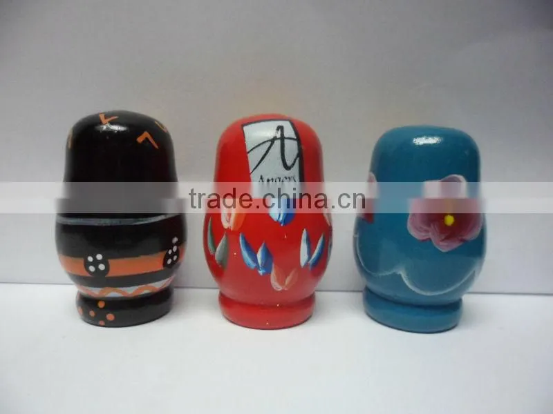 mini wooden russian doll , wooden nesting doll