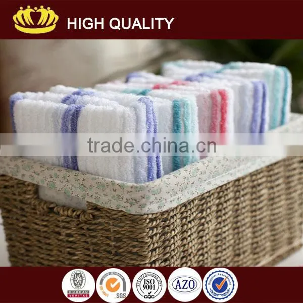 32s/2 combed cotton dyed yarn color ribs Hand Towel