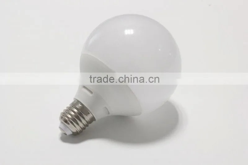 LED Globe Bulb G120AC110V 85-265V 220V 15W 4000K-4500K Pure White E27/B22 CRI80 PF0.9 Beam Angle270 CE/RoHs Alu Coated By Plastc