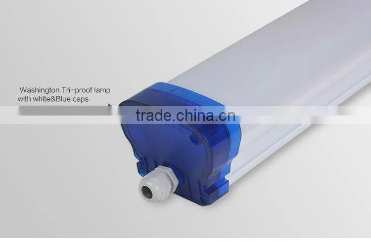 Microwave motion sensor >100LM/W parking lot IP66 Led TRI-PROOF linear light replacement solutionk