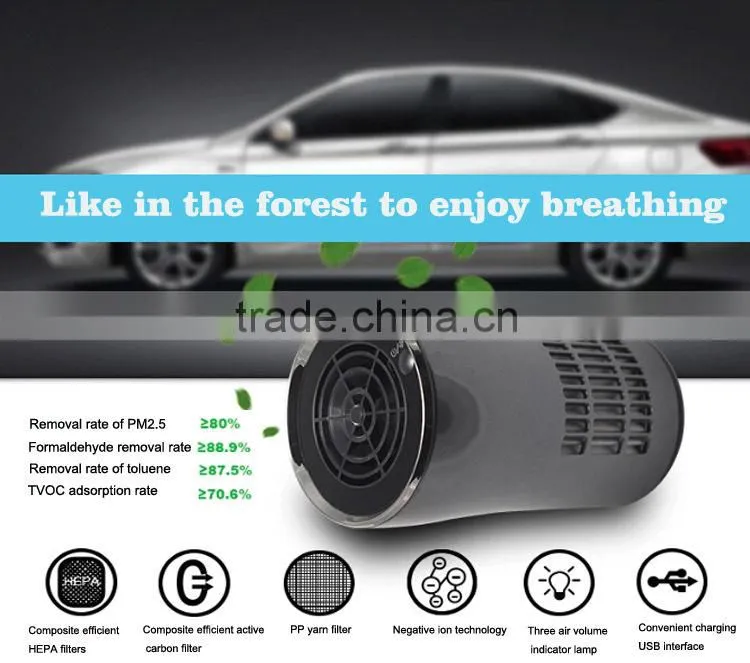 Fashionable Car Air Purifier (Anion and Ozone) portable ozone generator air purifier