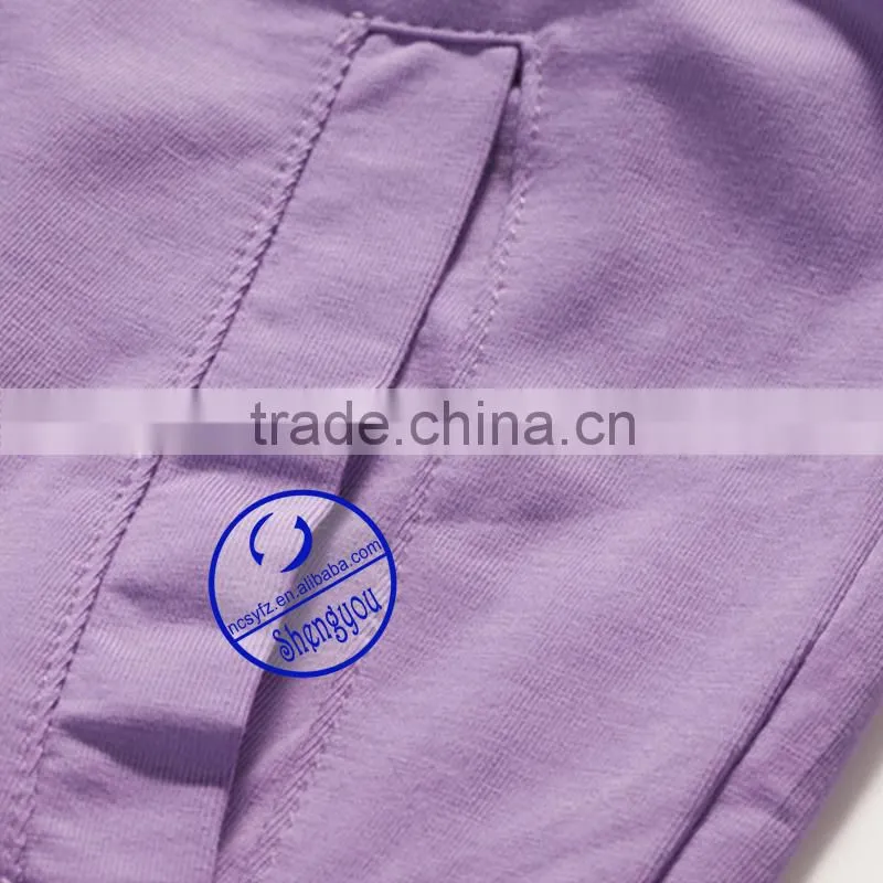 Wholesale custom cotton womens plain tracksuit jogger pants