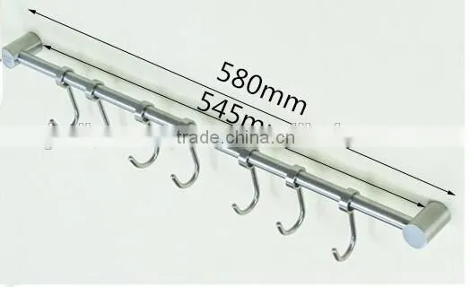 2016 Bar Hanging Hooks Pots Storage Kitchen Spoons Rack