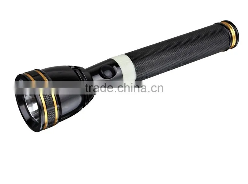 JD-8015 2D LED Aluminium rechargeable torch / flashlight