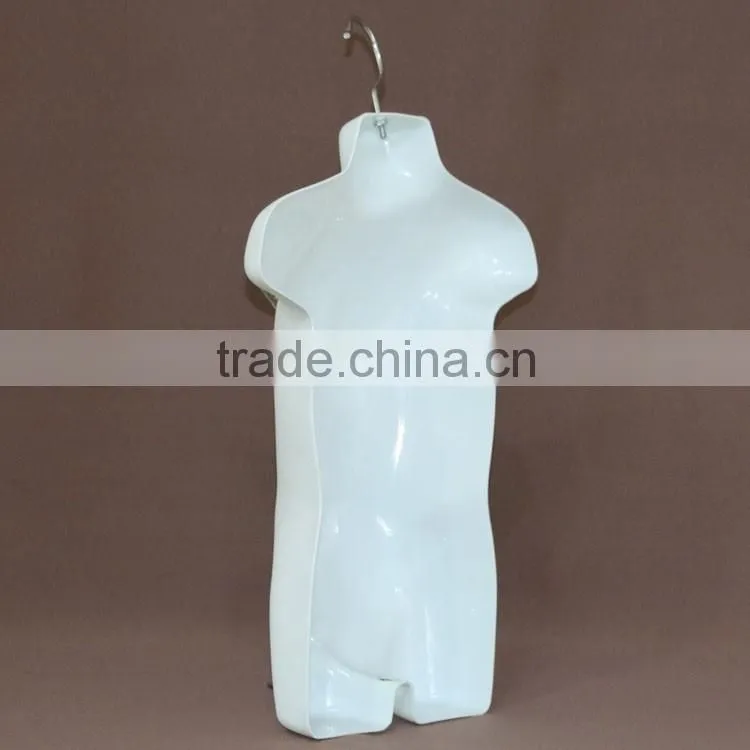 Plastic children/kids form hanging display torso mannequin