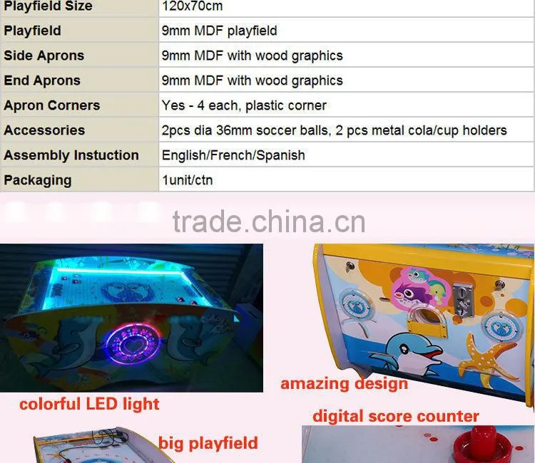 China Manufacturer Kids Child Baby Air Hockey Coin Operated Machine for Sale
