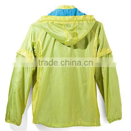Promotional running jacket lightweight breathable women outdoor